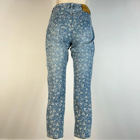 Ralph Lauren Light Blue Floral Ankle Jeans 4 - Picture 3 of 11